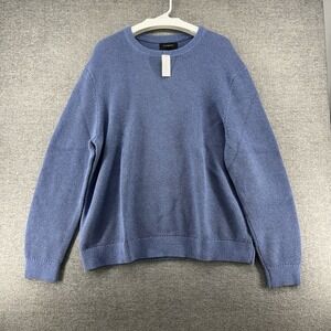 Banana Republic Sweater Men Sz XXL Blue Casual Winter Heavyweight Cotton $80 NEW